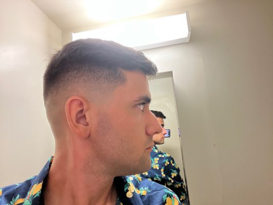 Medium fade, left part