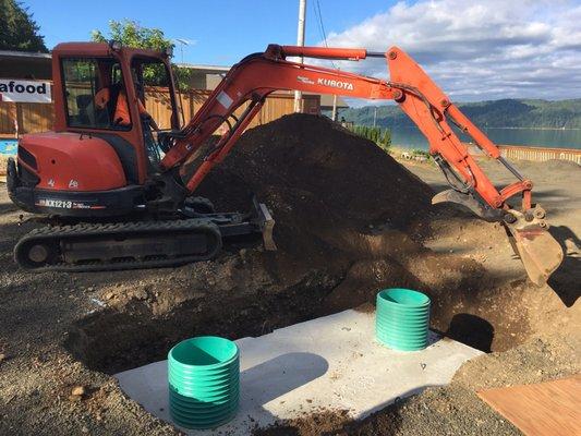 Hoodsport install on the hood canal waterfront