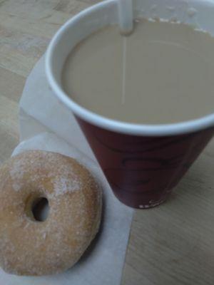 Winchells coffee and donut.