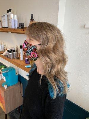 Honey toned highlights