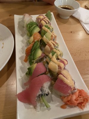 Rainbow roll and double trouble roll