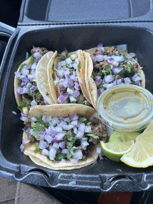 Carne asada tacos