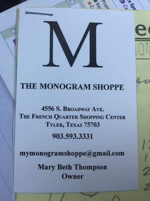 The Monogram Shoppe