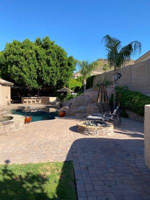 Well maintained beautiful backyard