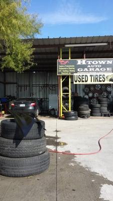 HTOWN AUTO GARAGE offers a great selection of tires as well as we can fix any kind of repair your vehicle might need.