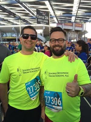 Sonoran Orthopaedic Trauma Surgeons shirts printed for Pats Run!