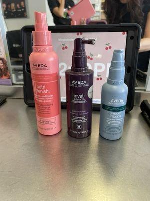 Styling products used.