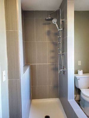 Custom tile shower