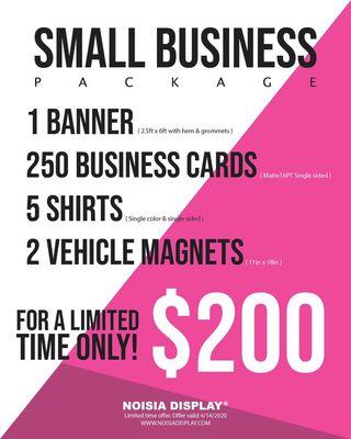 Ask about our Small business start up package.