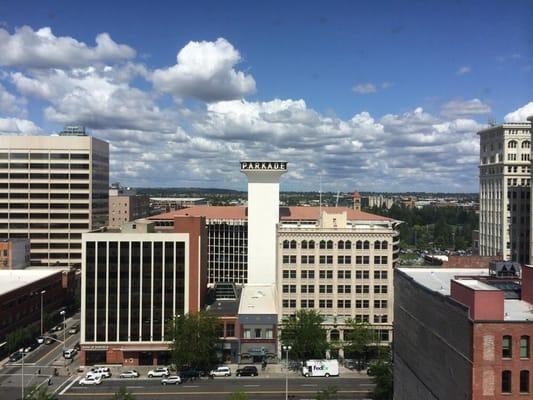 View from the top of the old Ridpath Building.