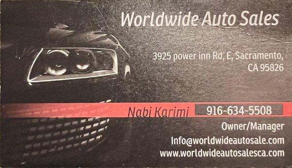 Worldwide Auto Sales