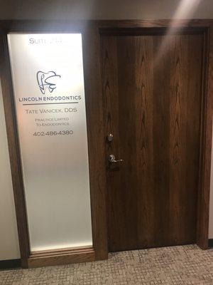 Entrance to Endodontics office