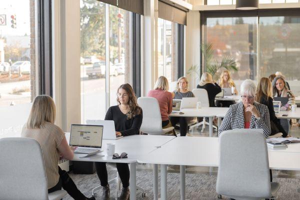 Coworking at Her Connection Hub