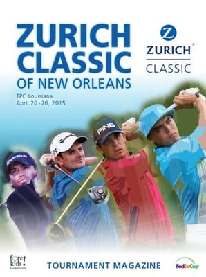 Zurich golf classic of New Orleans - cover design, publication design, graphic design web design