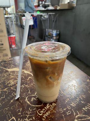 Iced dirty chai