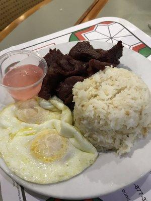 Tapsilog plate