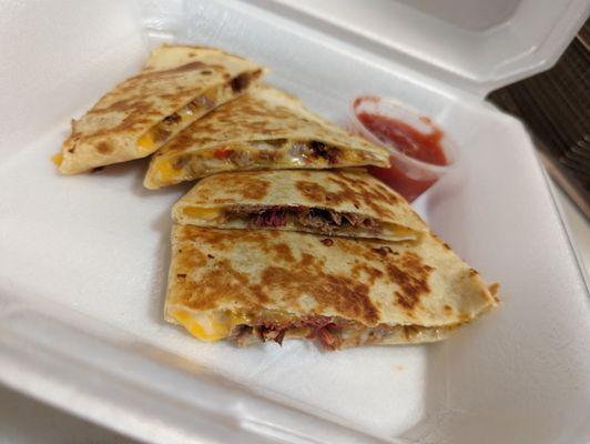 Brisket quesadilla