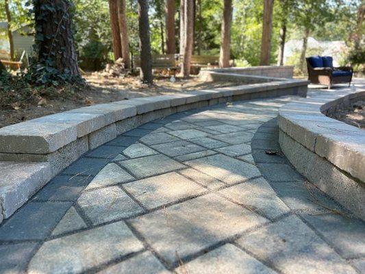 Paver Patio, Retaining Wall, Steps, Garden Wall, Walkway