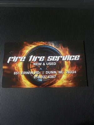 Fire Tire Service in Dunn nc
Air,plugs,parches,new & used tires