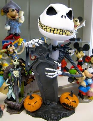 Jack Skellington figurine, from Tim Burton's "The Nightmare Before Christmas."