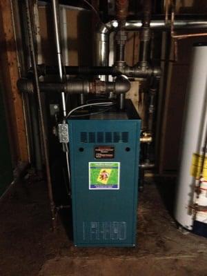 Replaced cracked steam boiler due to improper near boiler piping.