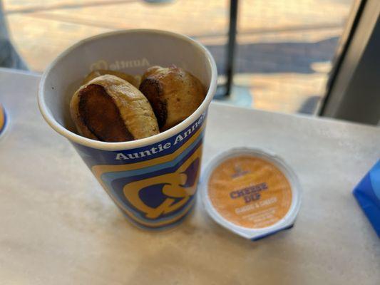 Mini Pretzel Dog (10 ct.) $8.79 and Cheese Dip $1.59