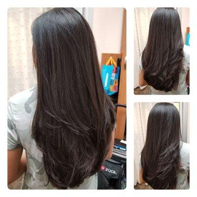 Happy Client
Long Layered Haircut &Styled