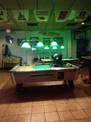 Pool tables still closed