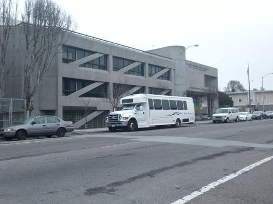 Dam tour bus taking up several spots