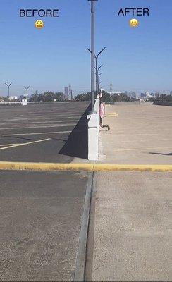 PRESSURE WASHING & PARKING LOT STRIPPING.