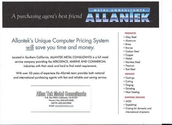 Allan Tek Metal Consultants