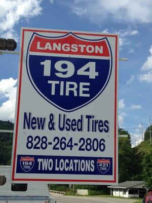 Sign at 194 Location