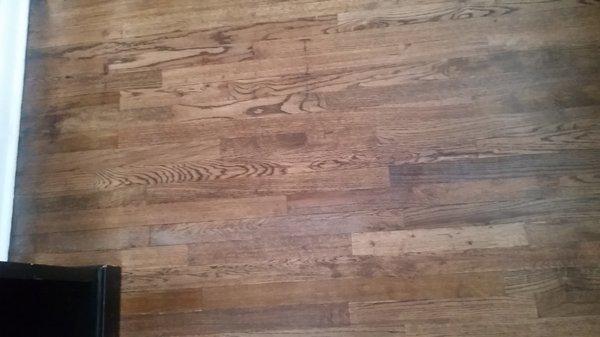 This grayish stripe down the floor really bothers me.  It's permanent.