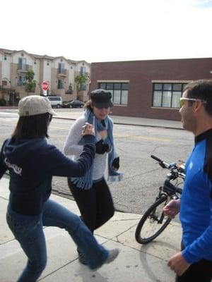 dancing to the soul cycle at fosters freeze