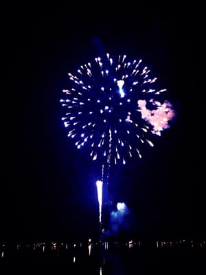 4th of July Fireworks over the lake. (2015)