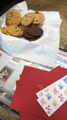 Fresh cookies and stamps !