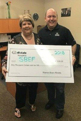 $1000 donation to Spring Branch Education Foundation