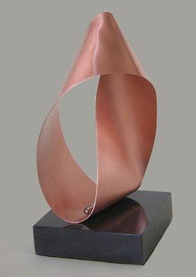 Mobius strip in copper.  These are often used for awards or gifts.