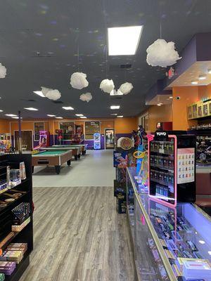 Arcade, pool tables, air hockey and more!