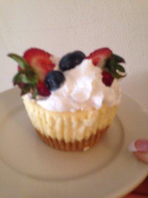 New York Cheese Cake with fresh berries. Classically delicious!!