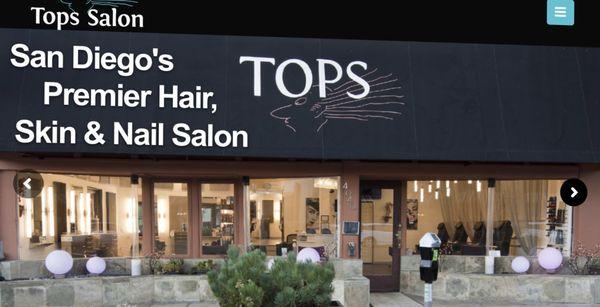 Tops Salon - for hair, nails and always something special. The front windows of our salon offer so much natural light.