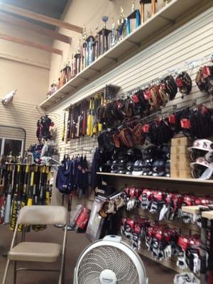 AE's wonderful selection of bats, gloves, clothes and many other essential baseball accessories.