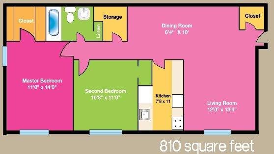 Two Bedroom Floorplan