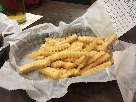 $3.50 for this order of Fries...no bueno! The menu states, "Portioned for our French fry lover!"