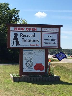 Rescued treasures sign post