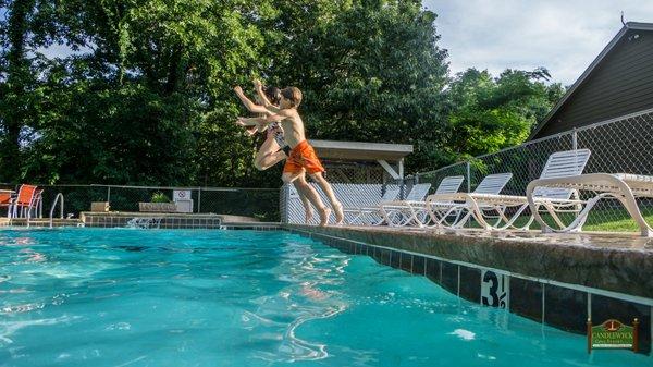 Kids Enjoying Our Pool Available to All Guests