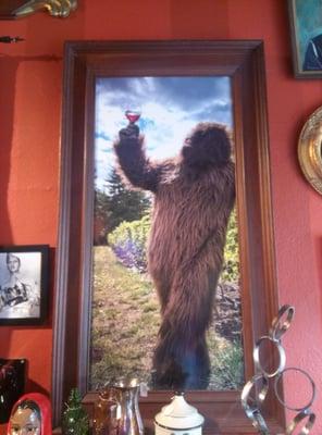 Cheers Sasquatch. Drink on my furry friend.