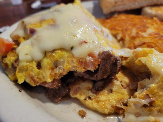 Prime Rib omelet