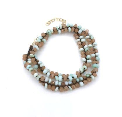 Peruvian Opal & Andalucite Wrap Bracelet