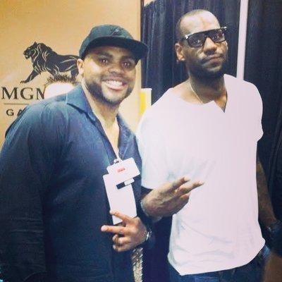 Hanging with King Lebron himself.